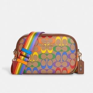 Coach Jamie Camera Bag In Rainbow Signature Canvas